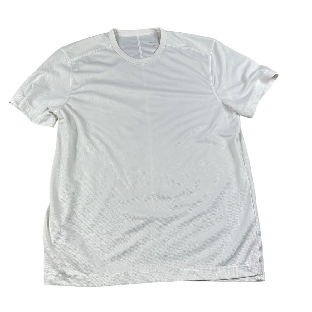 EVERLANE The Sport Crew Neck Short Sleeve Tee T-Shirt White Medium Perform Gym